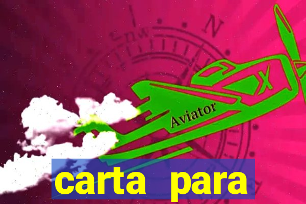 carta para encontrista homem